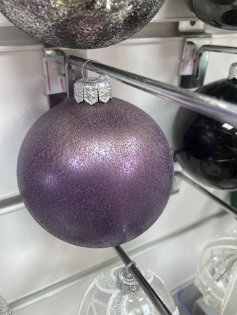 Шар елочный стекл. 8 см, [G-134]