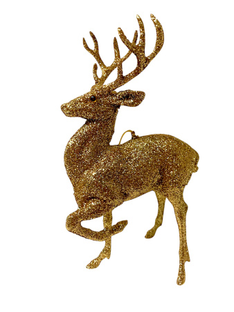 Елочное украшение блестящий олень [55674]