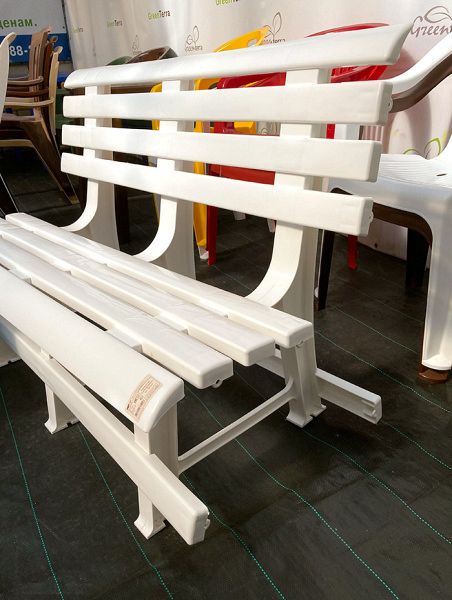 Скамья садовая со спинкой, скамейка для дачи [120-0038 №2]