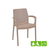 Стул пластиковый Bali, капучино [230671]