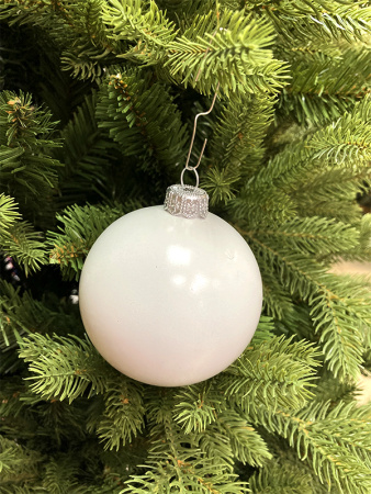 Шары пластиковые, белые глянец