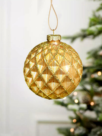 Шар елочный стекл. [0195-2]