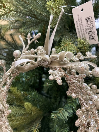 Украшение елочное "Венок из ягод" 15см [66671]