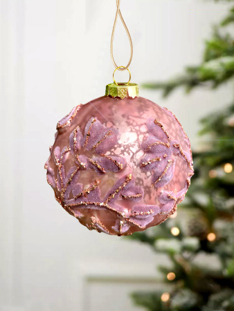 Шар елочный стекл. [5948-28]