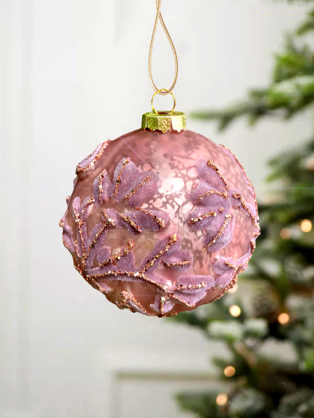 Шар елочный стекл. [5948-28]