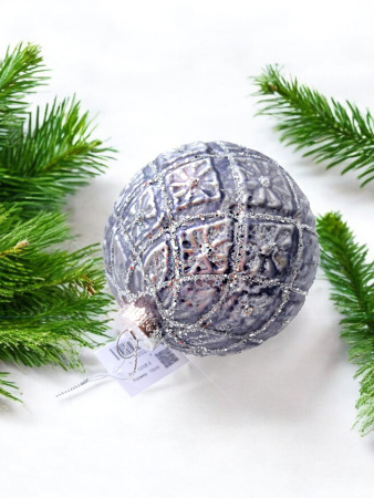 Шар елочный стекл. [0202-5]