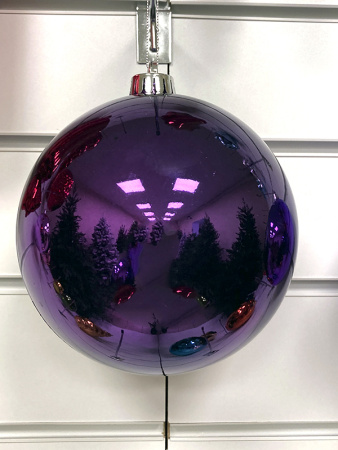 Шары пластиковые, глянец фиолетовый d