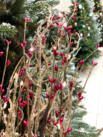 Светодиодная ветвь MicroLED 75см (30LED), цв.тепл. белый [485551]