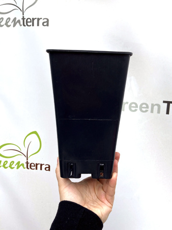 Высокий горшок для роз 2л, 12*12*20см.