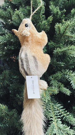 Украшение елочное Белка 9x7x35см [67578]