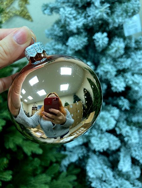 Шар елочный стекл. 8 см, [197]