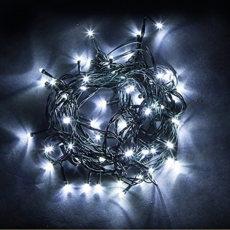 Светодиодная гирлянда Feron CL34 100LED белый, c эффектом стробов, 10м IP 65 [32973]