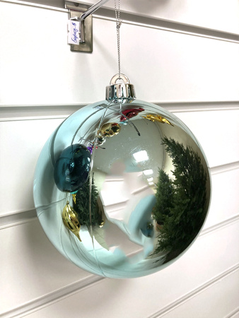 Шары пластиковые, глянец голубой а