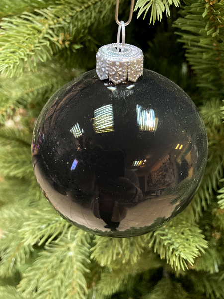 Шар елочный стекл. 8 см, [149]