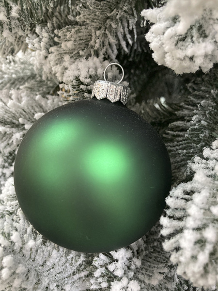 Шар елочный стекл. 8 см, [G-30]