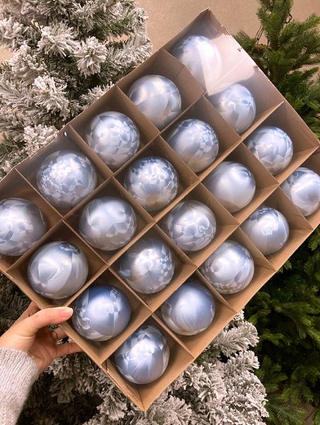 Шар елочный стекл. 8 см, [66]