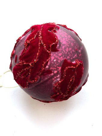 Шар елочный стекл. 10см [0634-13A/10]