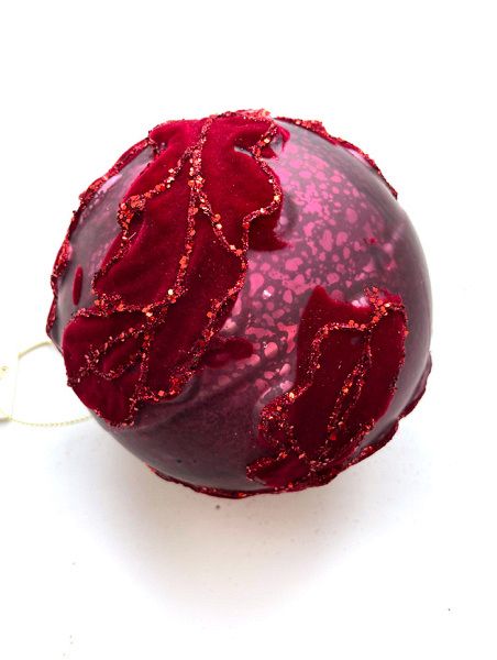 Шар елочный стекл. 10см [0634-13A/10]