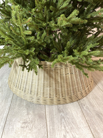 Корзина 65см плетёная под ёлку, разные цвета