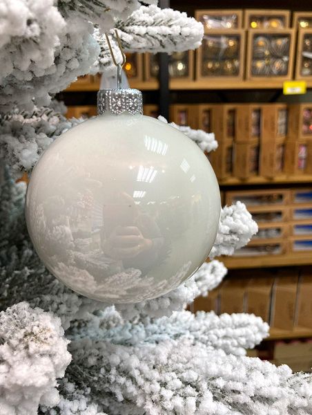 Шар елочный стекл. 8 см, [36]