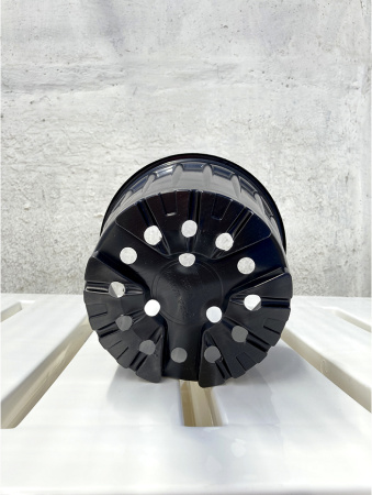 Горшок для рассады круглый формованный с рёбрами жёсткости 3л, 19см, высота 14см