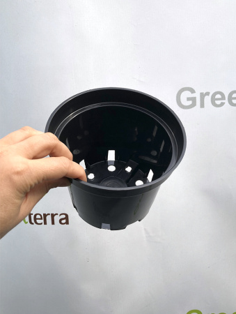 Горшок для рассады круглый литой 1.5л, ø15см, высота 12см.