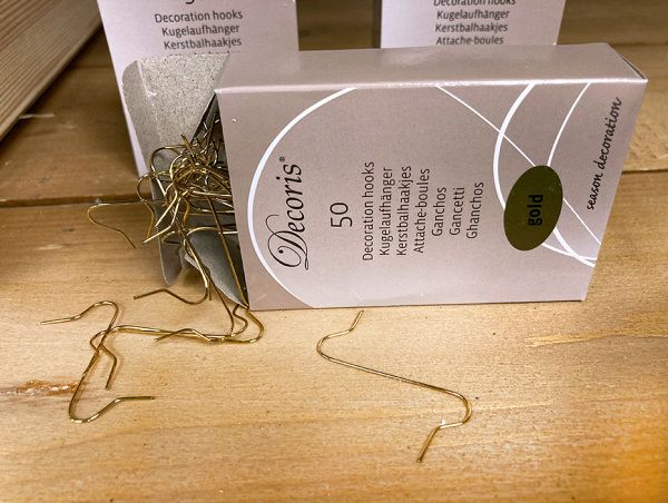 Крючки для елочных игрушек, золото [400009]