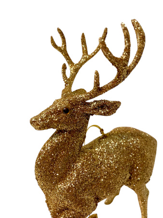 Елочное украшение блестящий олень [55674]
