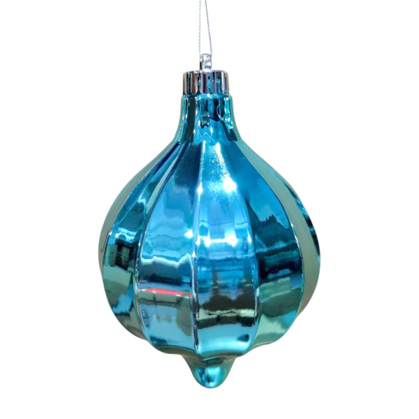 Украшение елочное "Подвес" 20см голубой [HL202503]
