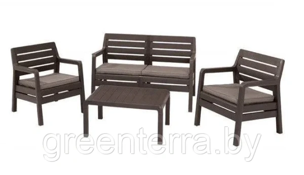 Комплект мебели Delano set, коричневый [236022]