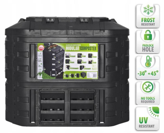 Компостер Modular на 600 литров [KOMPOST600CZAPG001]