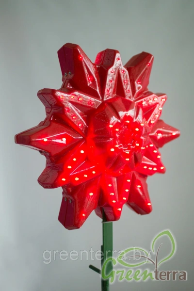 Макушка для елки "Снежинка Эконом" 50см, разные цвета