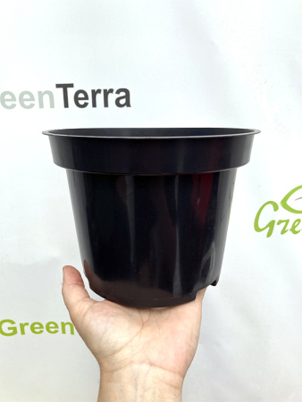 Горшок для рассады круглый литой 2л, ø17см, высота 13см.