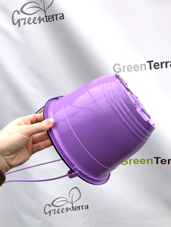 Кашпо подвесное, лаванда, ø 22см, высота 15см, объём 3.5л., формованное