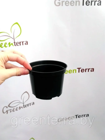 Горшок для рассады круглый литой 0.4л, ø10см, высота 7.5см.