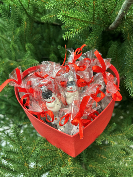 Новогодняя стекл. игрушка‑сувенир "Мини-форма", 1шт. [123049]