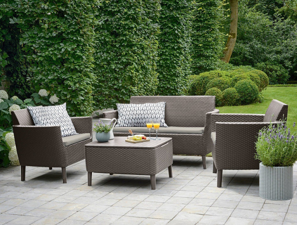 Комплект мебели из искусственного ротанга SALEMO 2-SOFA SET, капучино [253237]
