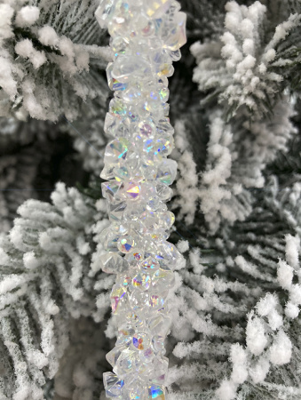 Елочное украшение сосулька 34см [62965]