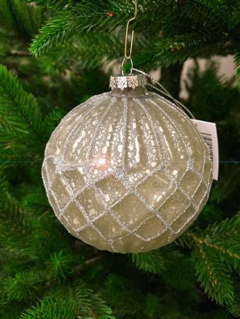 Шар елочный стекл. [5687-8]