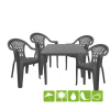 Набор садовой мебели "Виктория-5" (квадратный стол)
