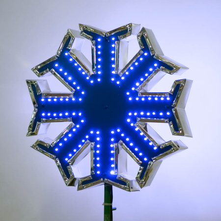 Макушка на искусственную ель "Снежинка Стандарт" синий