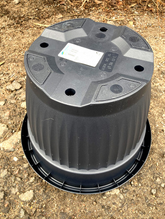 Цветочный горшок DCE Terra 13л, ø 35см, антрацит 