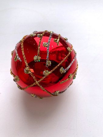 Шар пластиковый декорированный