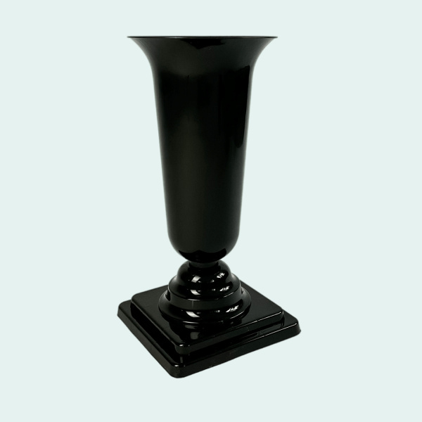 Горшок пластиковый "Вазон Р" для цветов 2л, чёрный