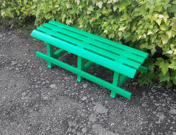 Скамейка садовая без спинки [120-0040 №3]