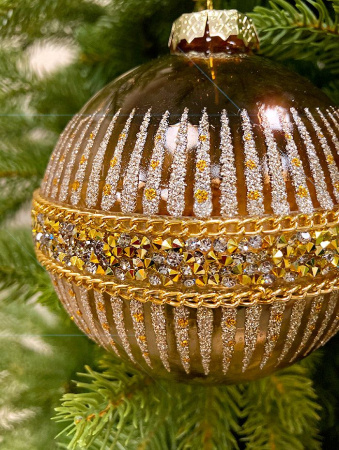 Шар елочный стекл. [60328]