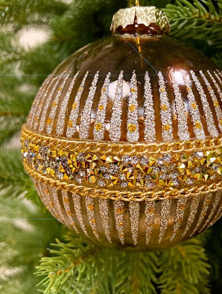 Шар елочный стекл. [60328]