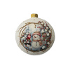 Шар елочный стекл. декупаж 10 см, [DQ3]