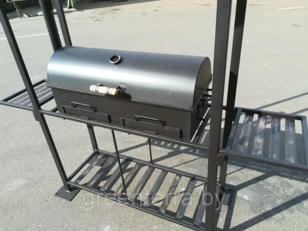 Кованый мангал с крышей "Кастель"