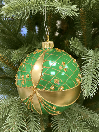 Набор шаров пластик. декор №6 разные цвета, 6см / 8см / 10см Шар пластиковый декорированный